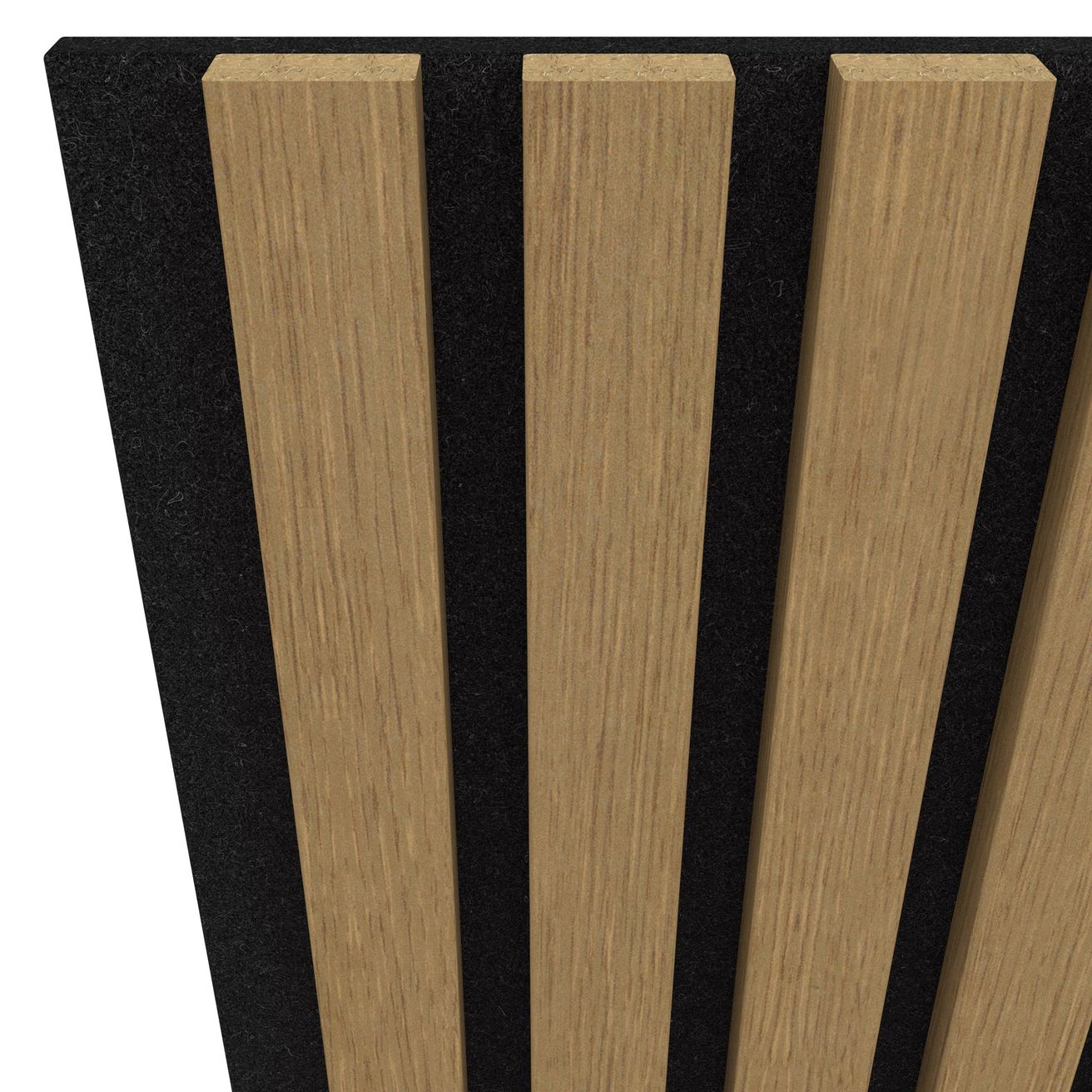 EBS Akustický panel Oak dark brown 60,4x275 cm lamely na plsti - galéria #1