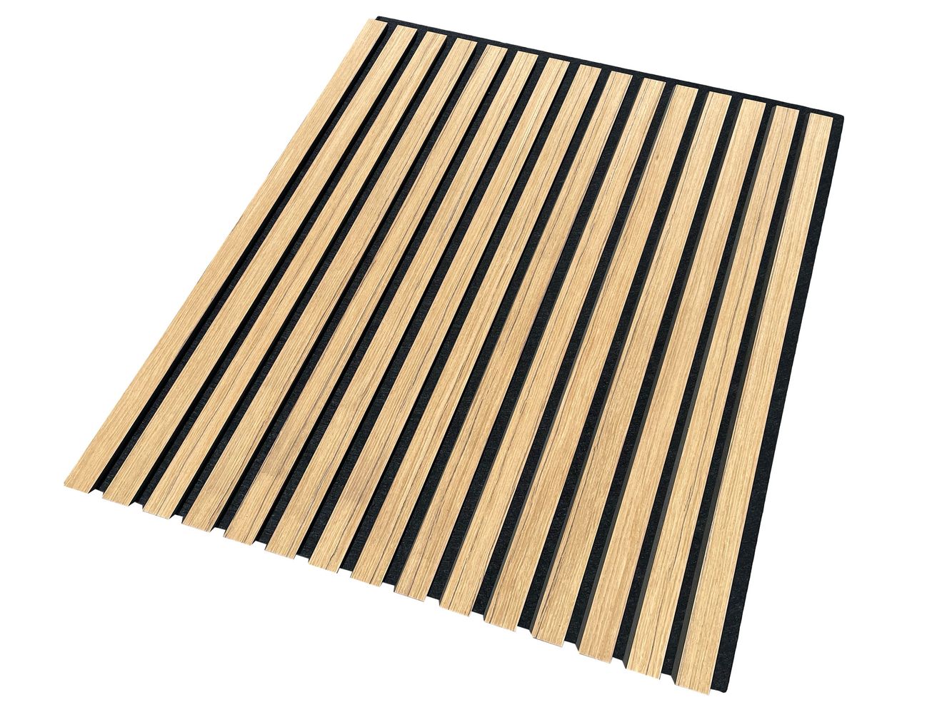 EBS Akustický panel Čerešňová dyha 60x60 cm lamely na filcu - galéria #2