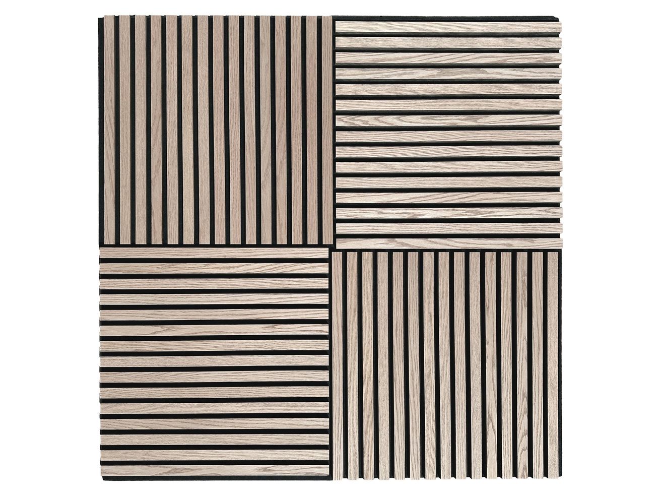 EBS Akustický panel Dubová zlatá dýha 60x60 cm lamely na plsti - galéria #3