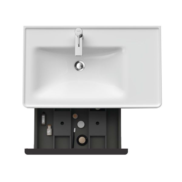 Duravit D-Neo Skrinka pod umývadlo 78,4 cm, ľavá, matný grafit DE425804949 - galéria #2