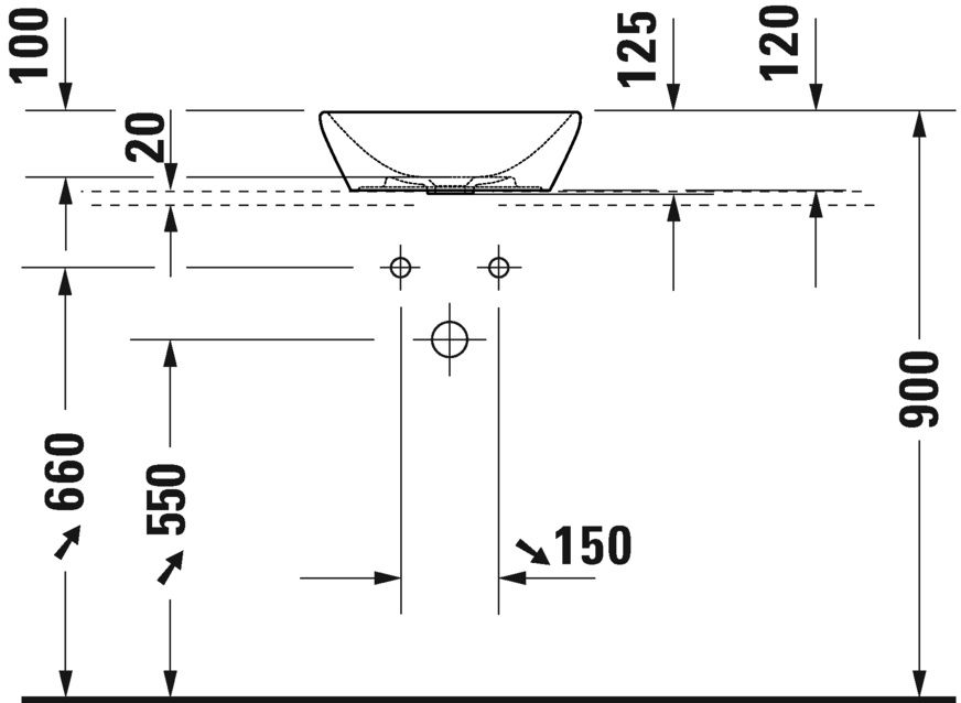 Duravit D-Neo Umývadlo 40 cm, biele 2371400070 - galéria #3