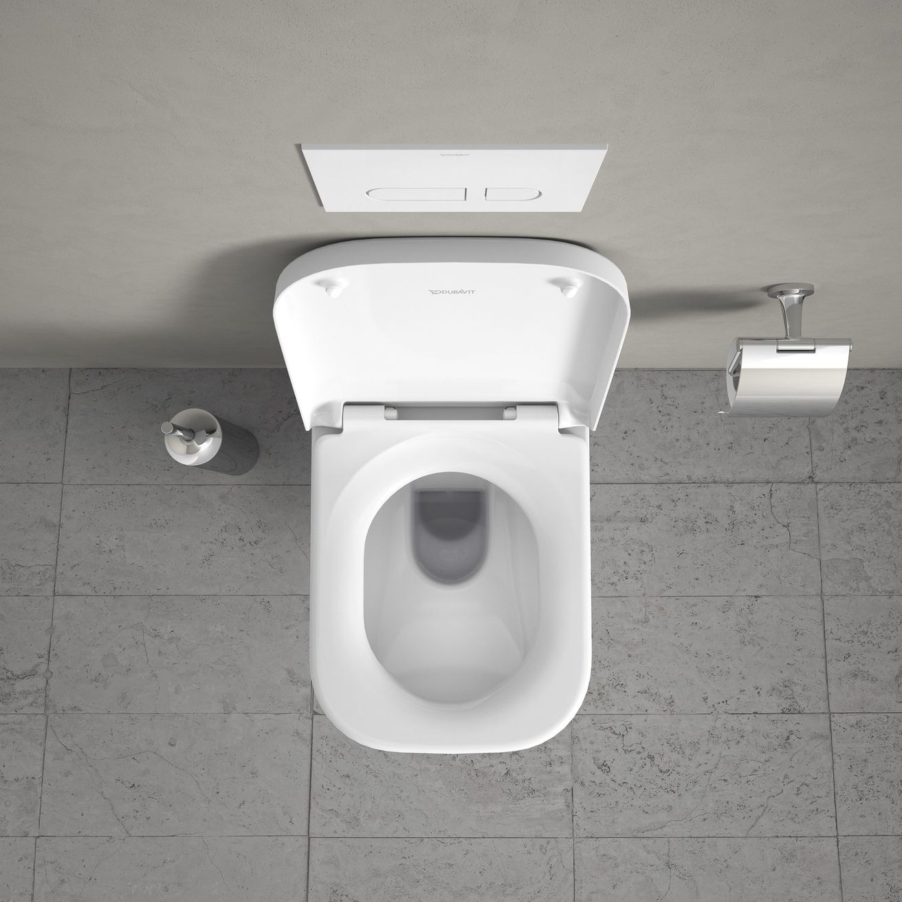 Duravit Happy D.2 Závesná WC, Rimless, WonderGliss, biela 22220900001 - galéria #13