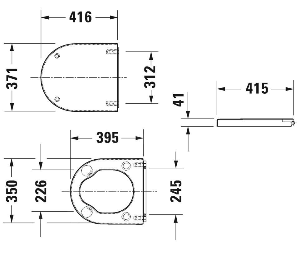 Duravit Starck 3 Záchodová doska, biele 0062410000 - galéria #1