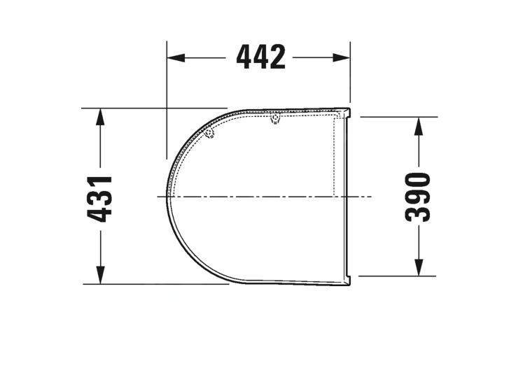 Duravit Starck 3 Záchodová doska, soft close, biele 0067790000 - galéria #1