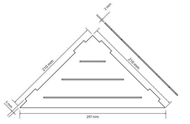 Bemeta Cytro Joint Shelf, nerezová oceľ 101302421 - galéria #1
