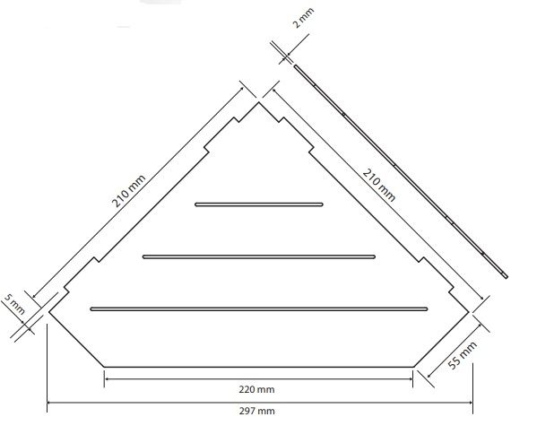 Bemeta Cytro Joint Shelf, nerezová oceľ 101302441 - galéria #1