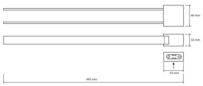 Bemeta Nero Držiak na uteráky otočný, 445 mm, čierny 135004100 - galéria #1