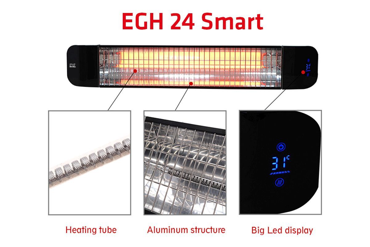 Elíz EGH24SMART uhlíkový infračervený ohrievač - galéria #3