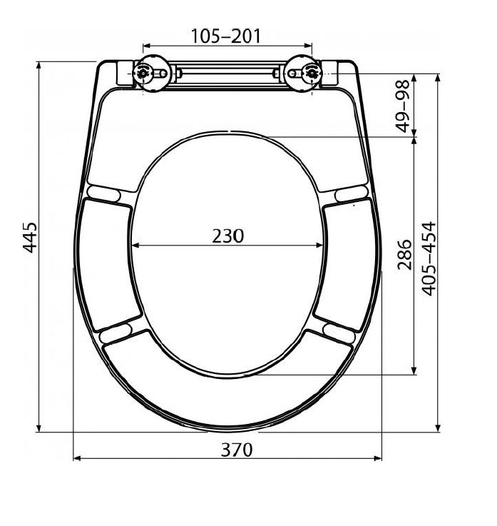 Alcadrain Záchodová doska duroplast, biele A602 - galéria #1