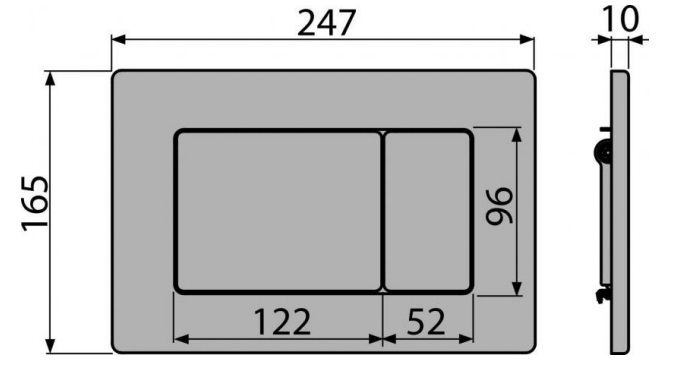 Alcadrain M279 antivandal ovládacie tlačidlo - galéria #1