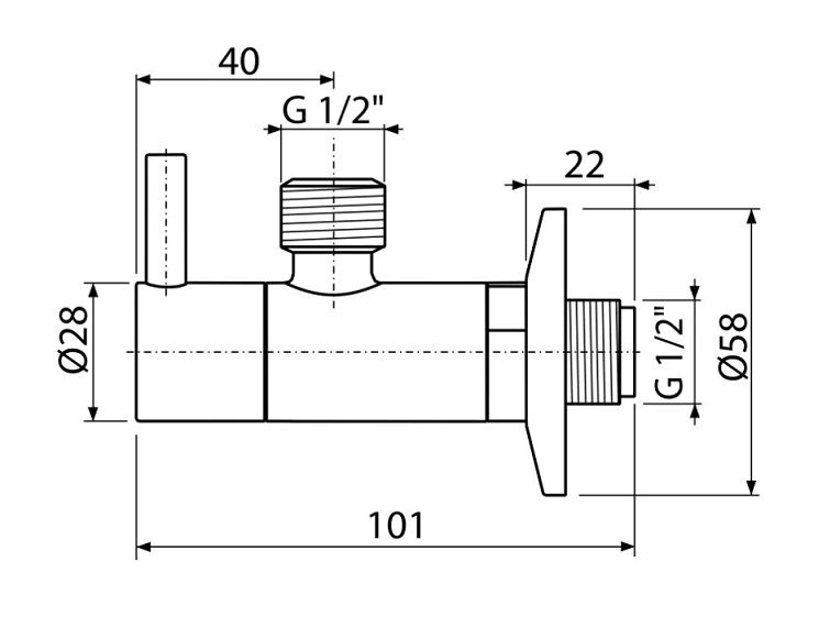 Alcadrain Rohový ventil s filtrom 1/2" x 1/2" ARV003B - galéria #1