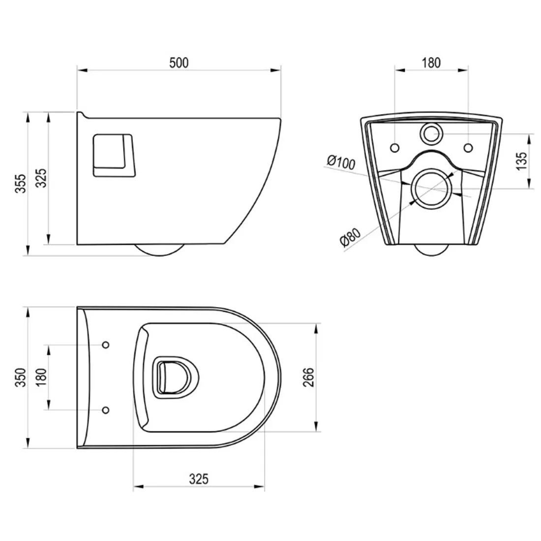 Alcadrain Set modul na stenu, WC Urban Rimless, doska s tlačidlom chróm matná M272 KAE026 - galéria #6