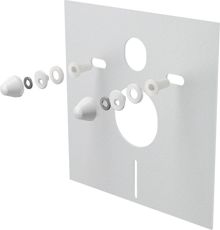 Alcadrain Sada modul na stenu, Geberit WC, sedadlo a tlačidlá M378, čierna lesklá KAE087 - galéria #11