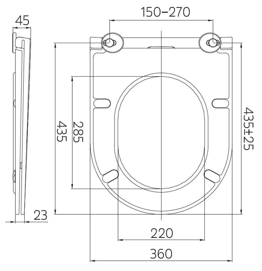 Alcadrain Set modulu do sadrokartónu, WC Urban Rimless, doska a tlačidla chróm lesk M571 - galéria #8