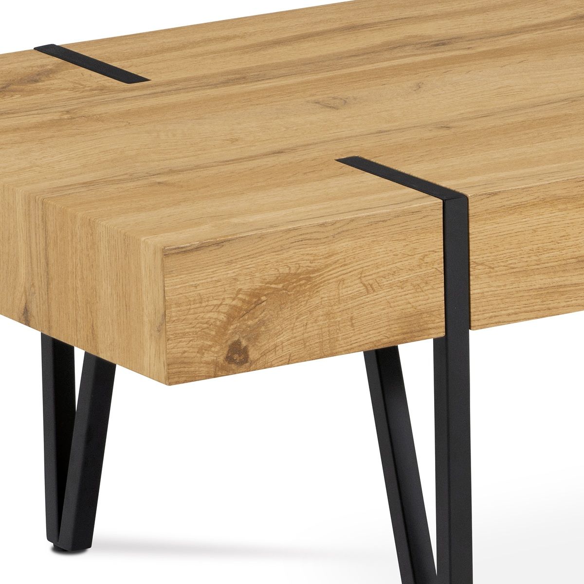 Autronic Fado AHG-233OAK Konferenčný stolík 110x60cm, divoký dub - galéria #2