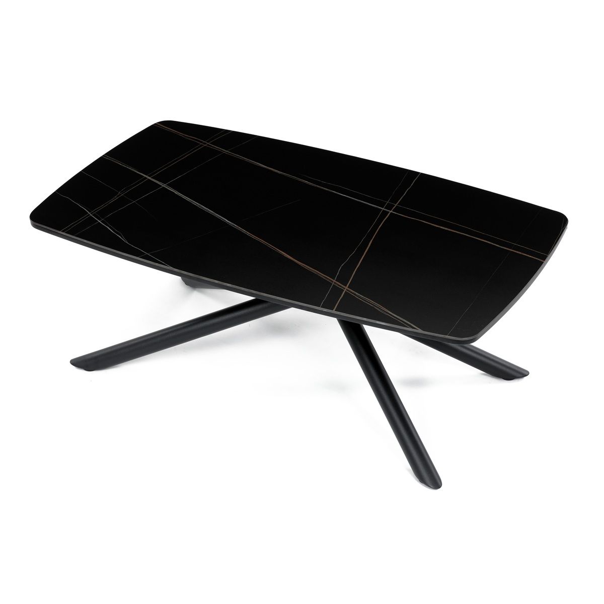 Autronic Twist AHG-X7227BK Konferenčný stolík 70x121 cm, mramor - galéria #1