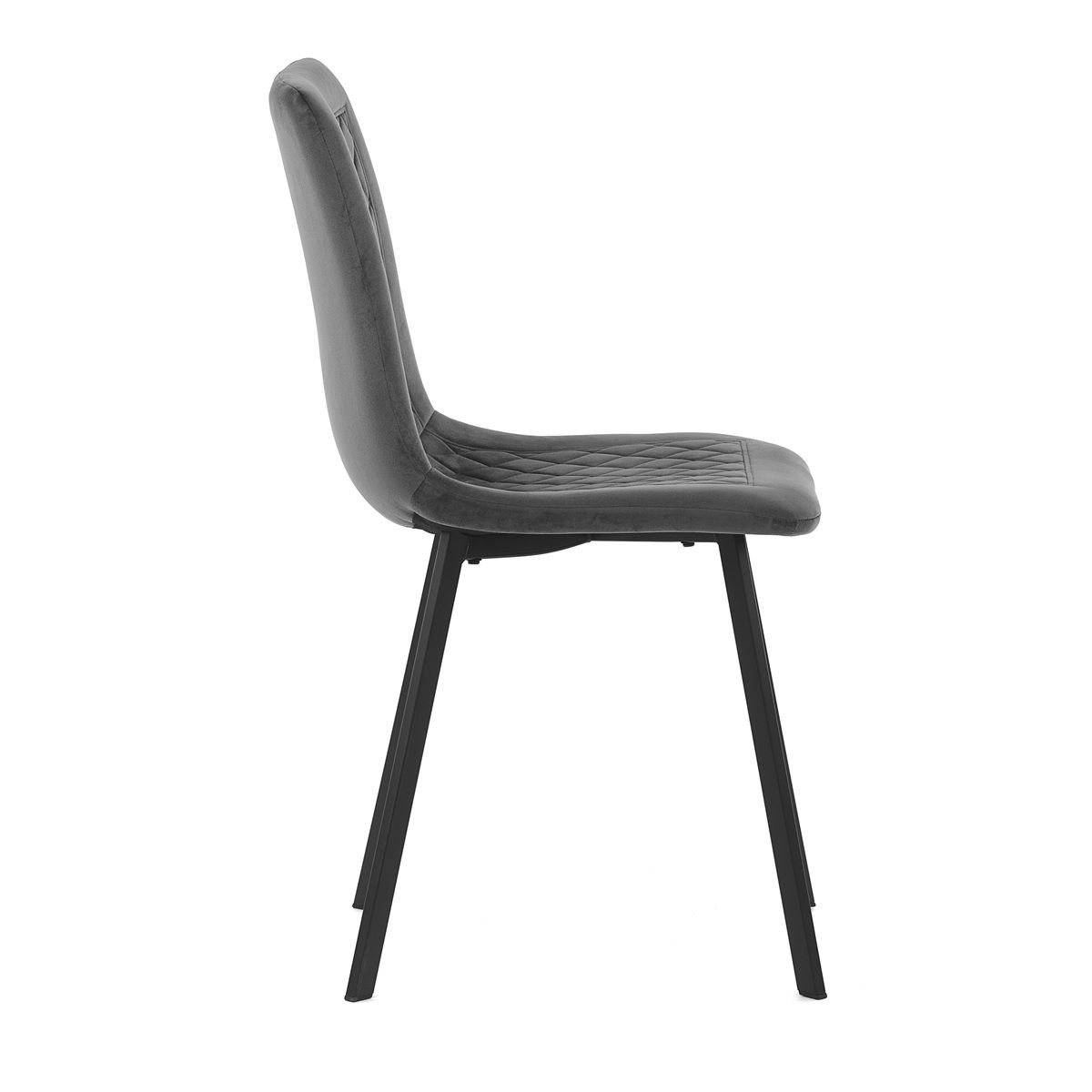 Autronic Partitura DCL-973GREY4 Jedálenská stolička, zamat matný, sivá - galéria #3