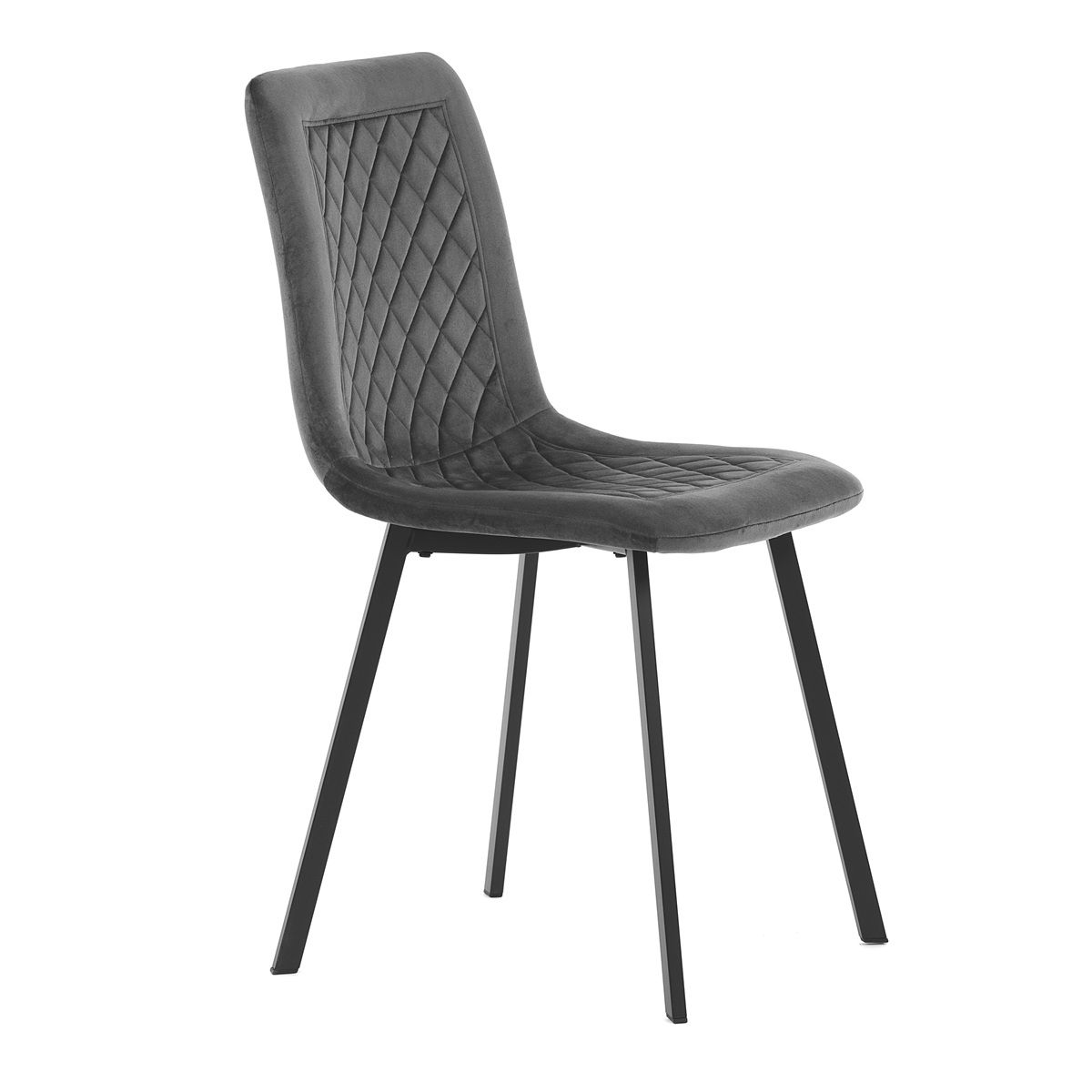 Autronic Partitura DCL-973GREY4 Jedálenská stolička, zamat matný, sivá - galéria #2