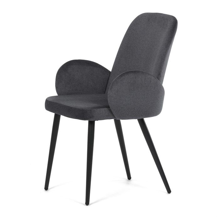 Autronic Jazz DCL-X7129GREY2 Jedálenská stolička, zamat matný, tmavo sivá - galéria #12