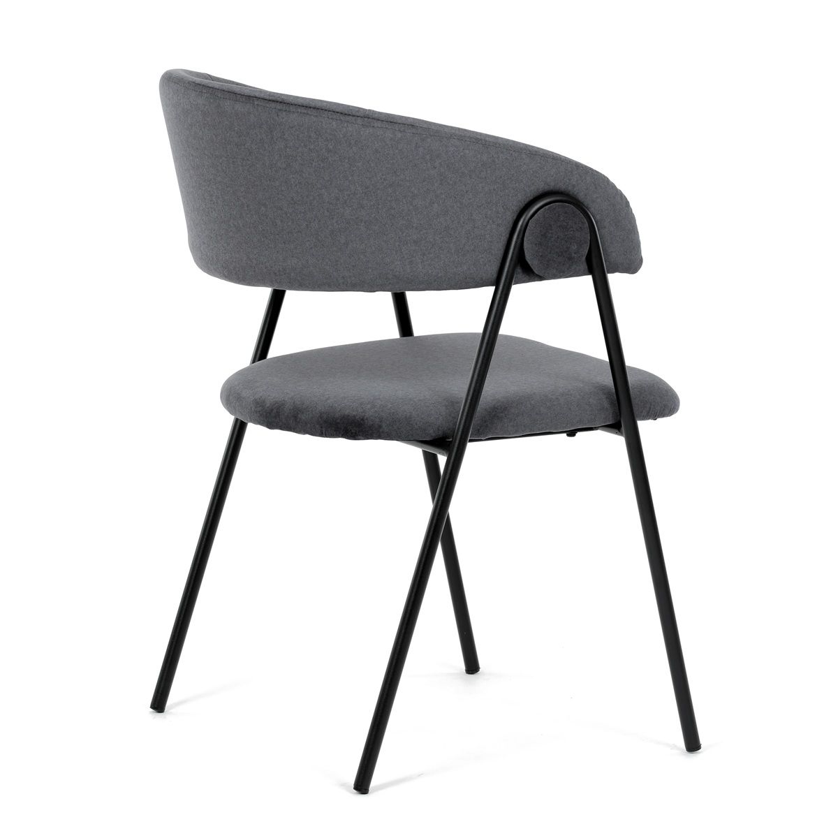 Autronic Jazz DCL-X7130GREY2 Jedálenská stolička, matný zamat, sivá - galéria #5