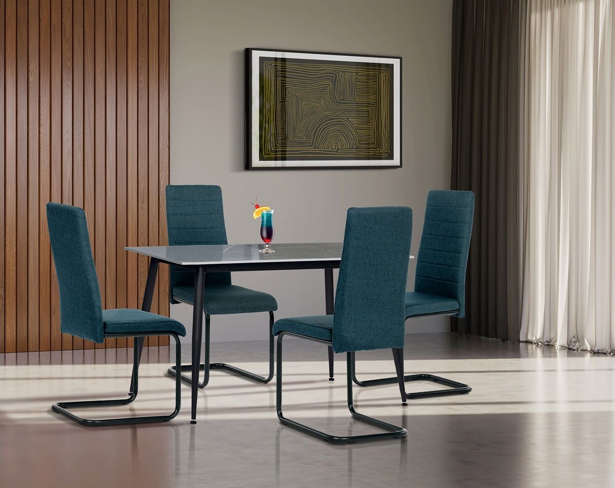 Autronic Fusion HT-403MGREY Jídelní stůl 130x70cm, slinutá keramika, šedá - galéria #3