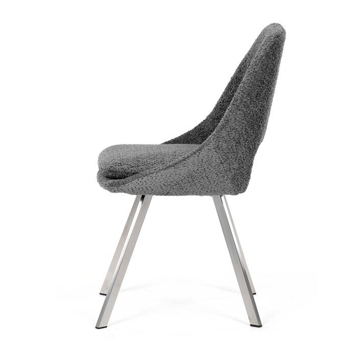 Autronic Partitura DCL-W1174GREY2 Židle jídelní, látka bouclé, sivá - galéria #10