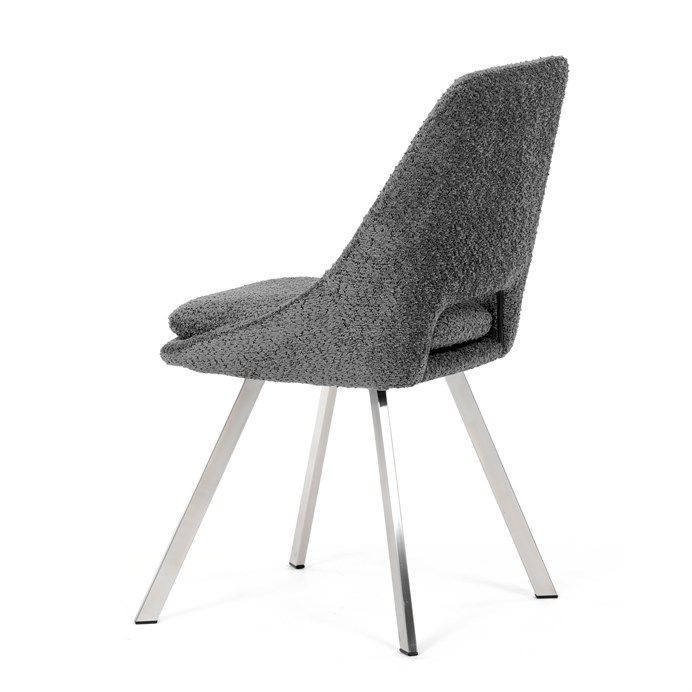 Autronic Partitura DCL-W1174GREY2 Židle jídelní, látka bouclé, sivá - galéria #9