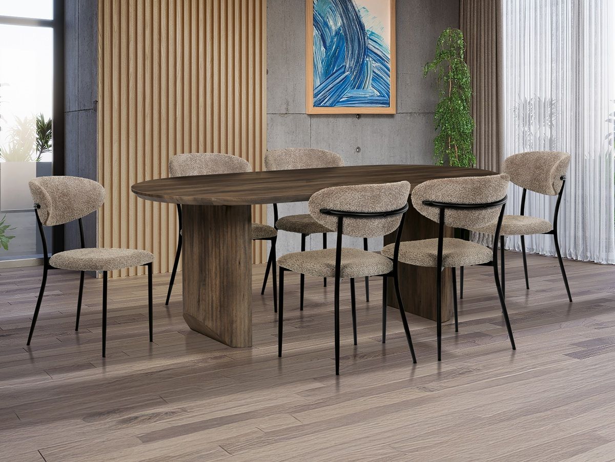 Autronic Country HT-W1578 WAL Jídelní stůl 200x100cm, ořech - galéria #8