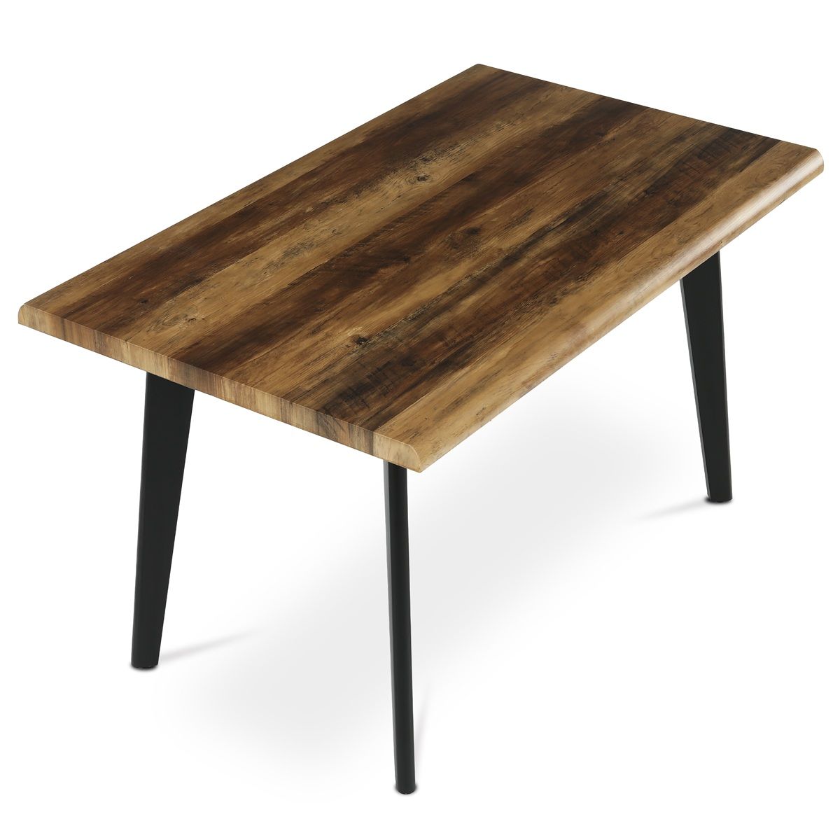 Autronic Ethereal HT-F4413 OLW Stůl 130x80x75 cm, MDF,staré dřevo, kov, černý lak - galéria #4