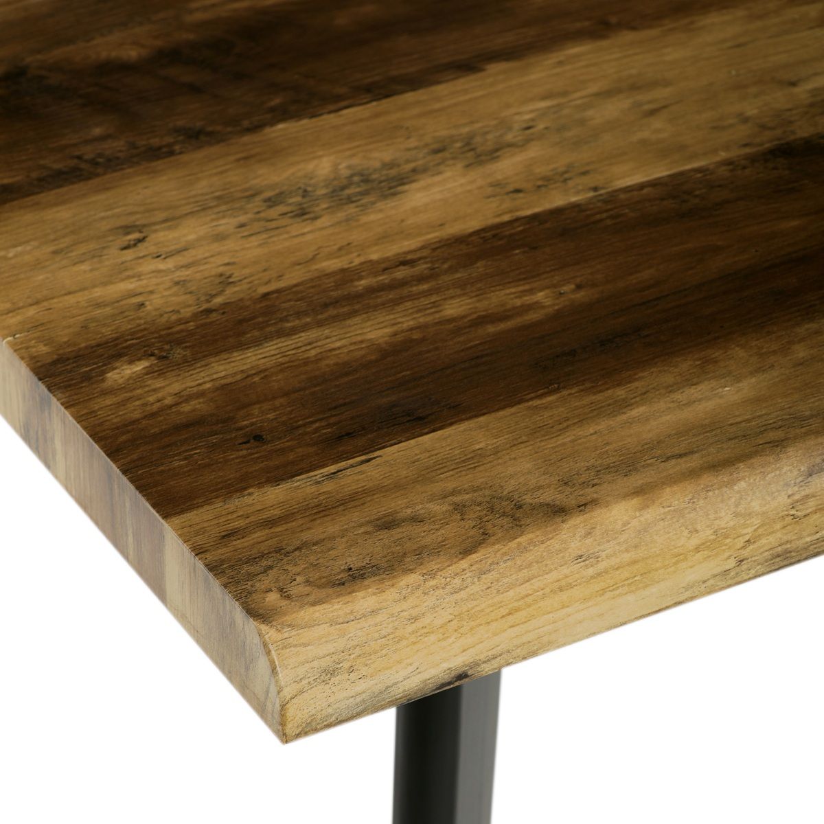 Autronic Ethereal HT-F4413 OLW Stůl 130x80x75 cm, MDF,staré dřevo, kov, černý lak - galéria #5