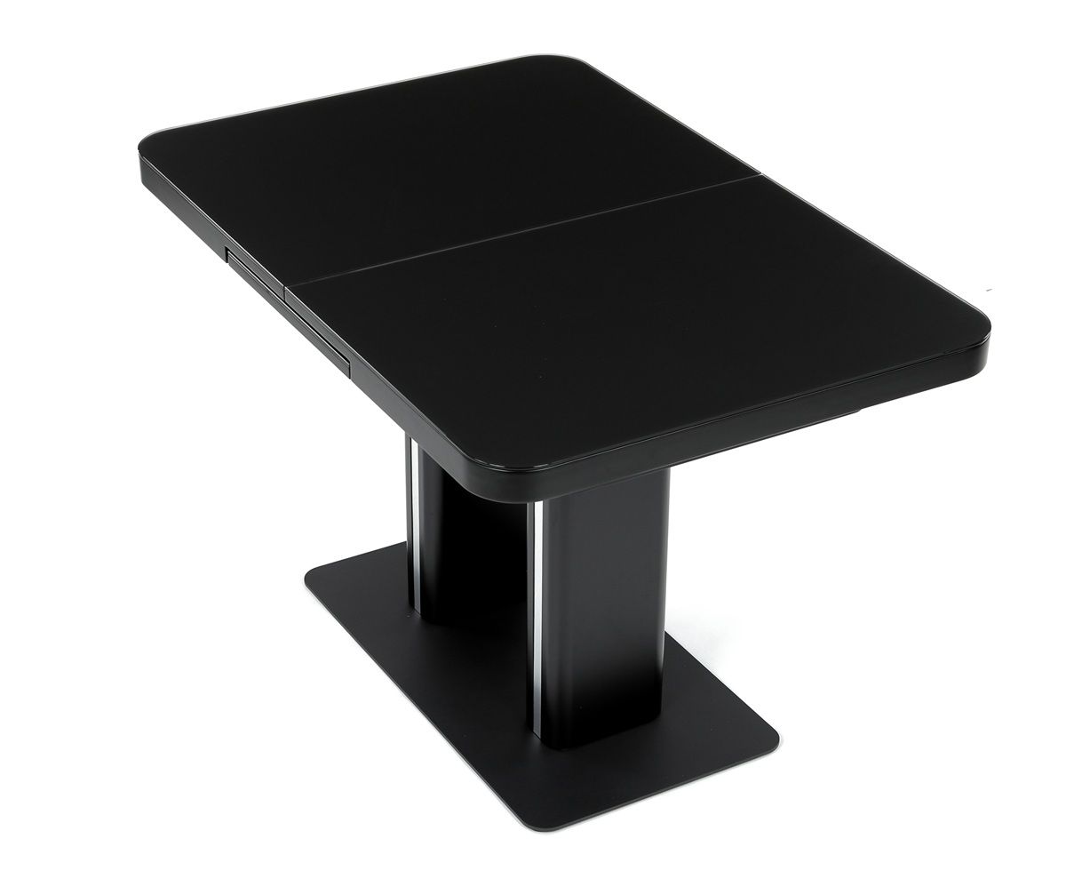 Autronic Fado HT-D1926BK Rozkladací jedálenský stôl 120–160 × 80 cm, čierny - galéria #5