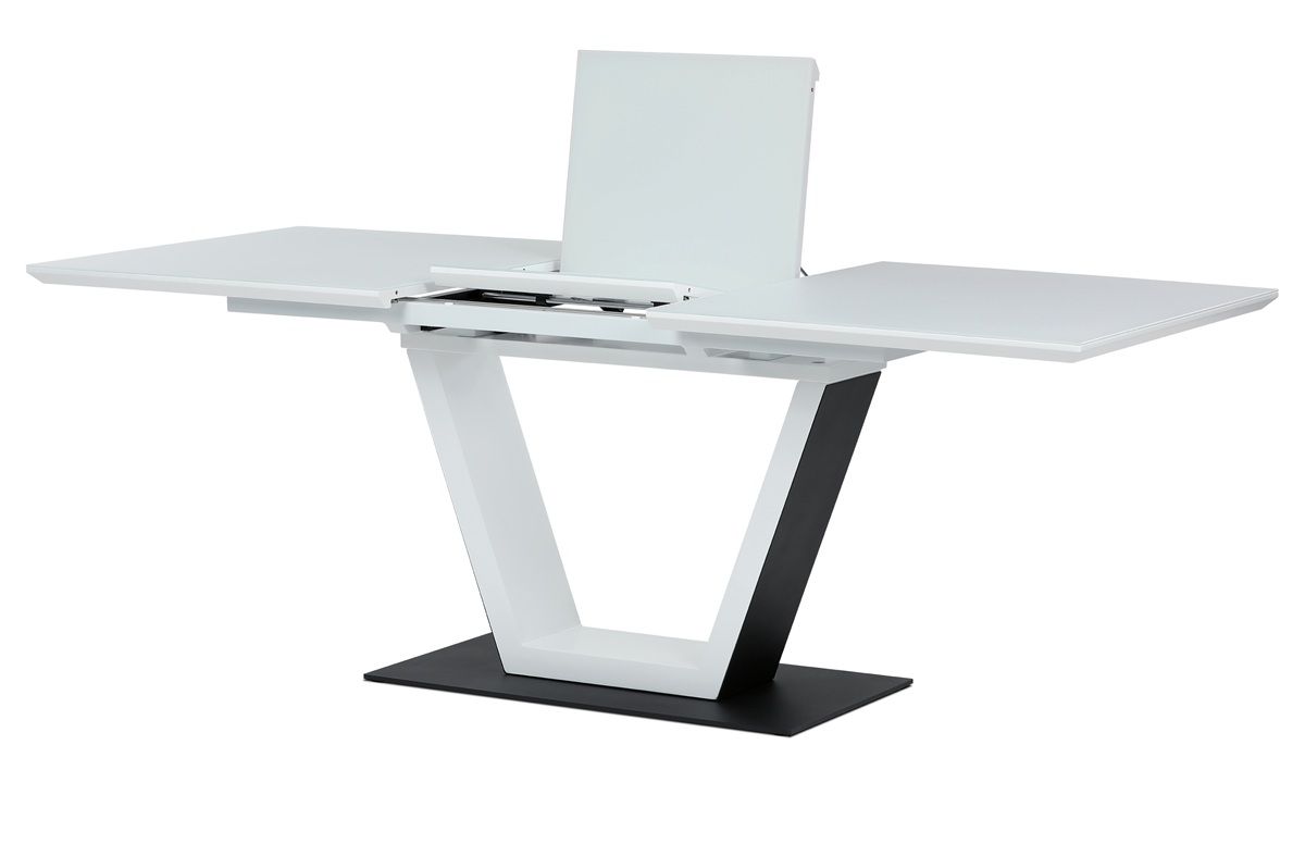 Autronic Fado HT-D1931WT Rozkladací jedálenský stôl 160–210 × 90 cm, biely - galéria #9