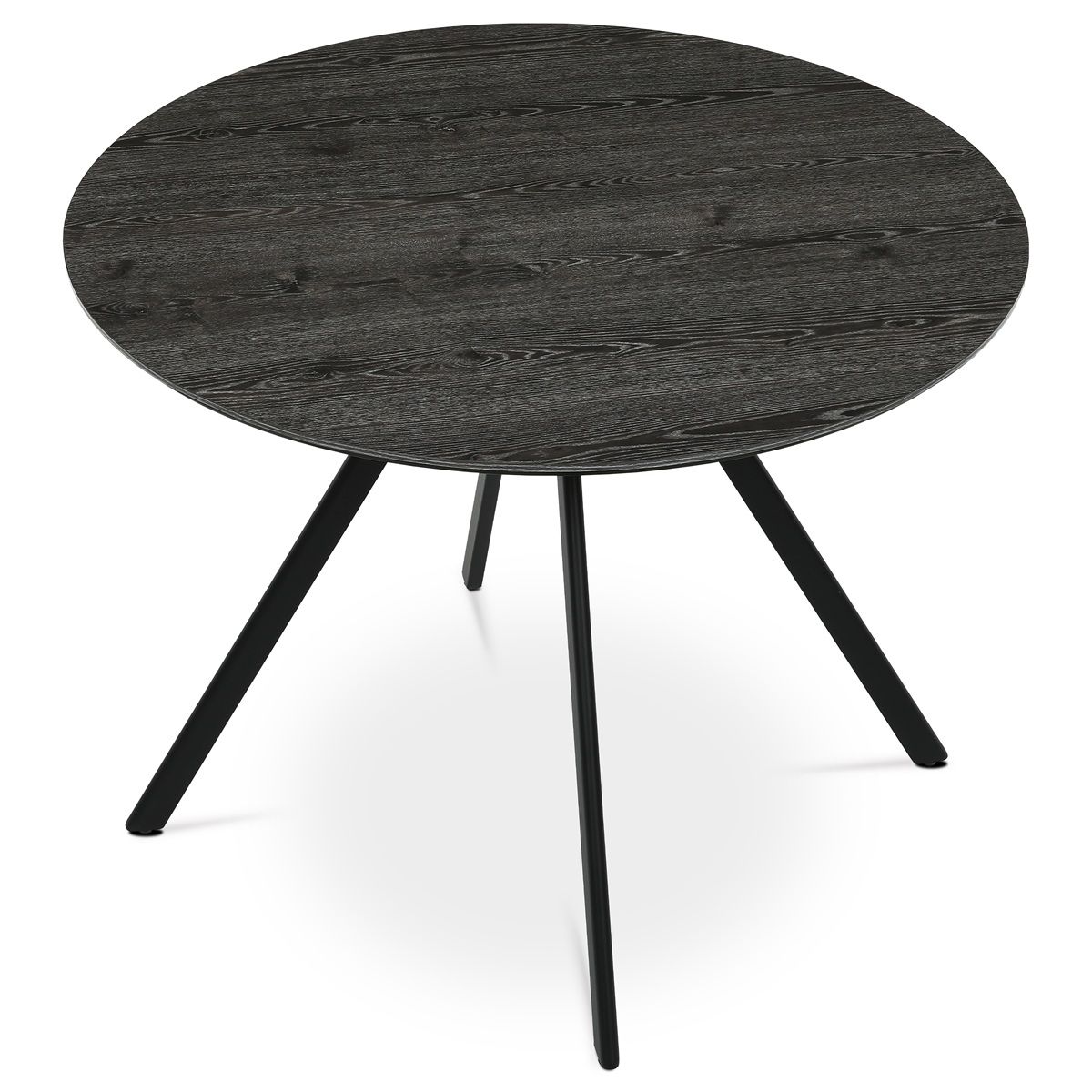 Autronic Twist HT-R5010GREY Okrúhly jedálenský stôl 100x100 cm, sivý dub - galéria #2