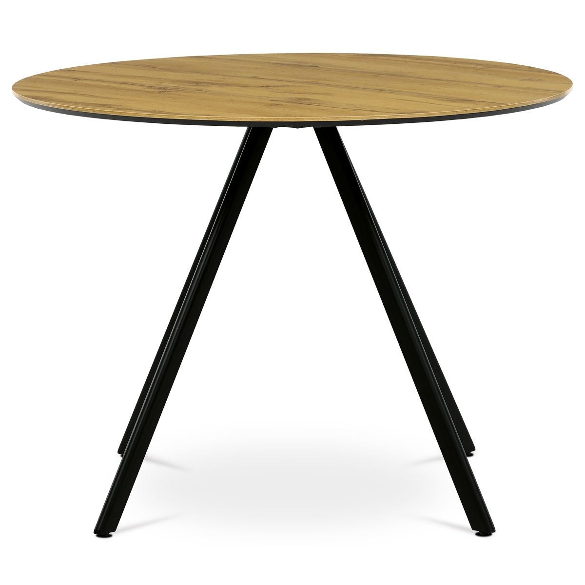 Autronic Twist HT-R5010OAK Okrúhly jedálenský stôl 100x100 cm, dub - galéria #2