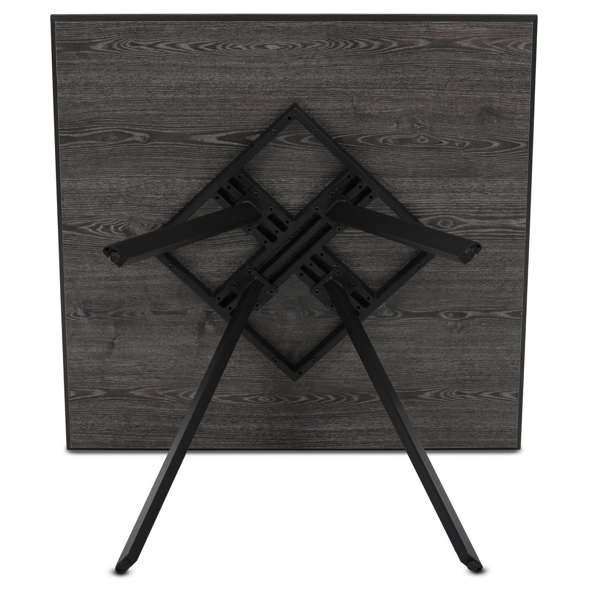Autronic Twist HT-R5190GREY Jedálenský stôl 90x90cm, sivý dub - galéria #2