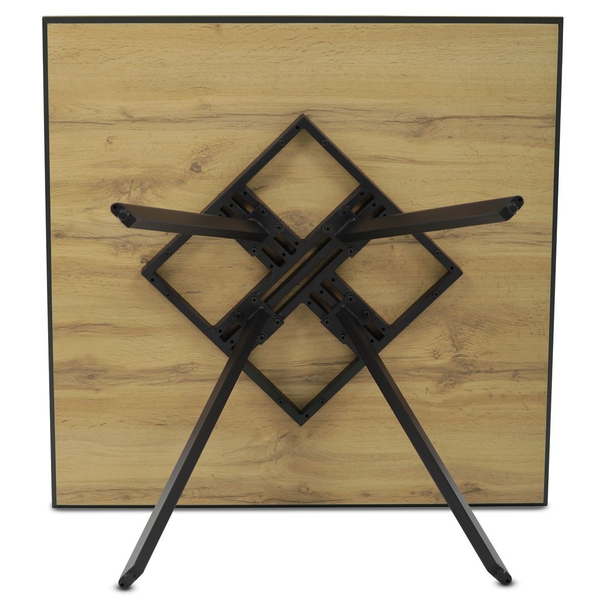 Autronic Twist HT-R5190OAK Jedálenský stôl 90x90cm, dub - galéria #6