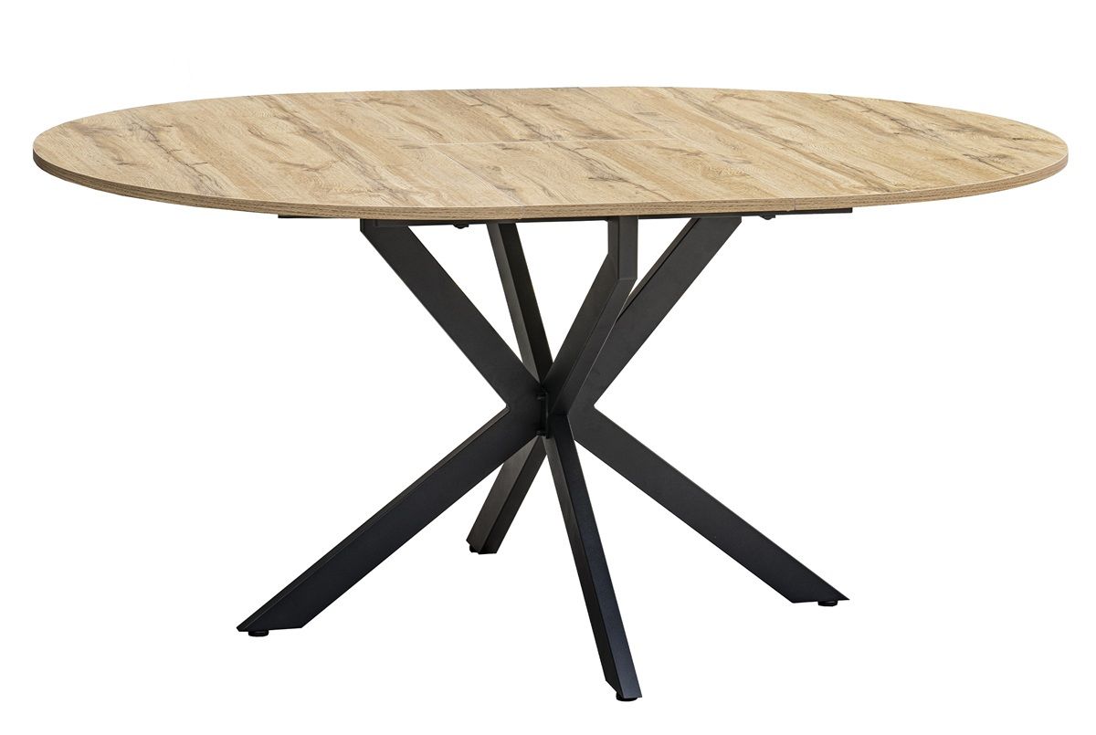 Autronic Twist DT-I1120OAK Rozkladací jedálenský stôl 120–160 × 120 cm, dub - galéria #2