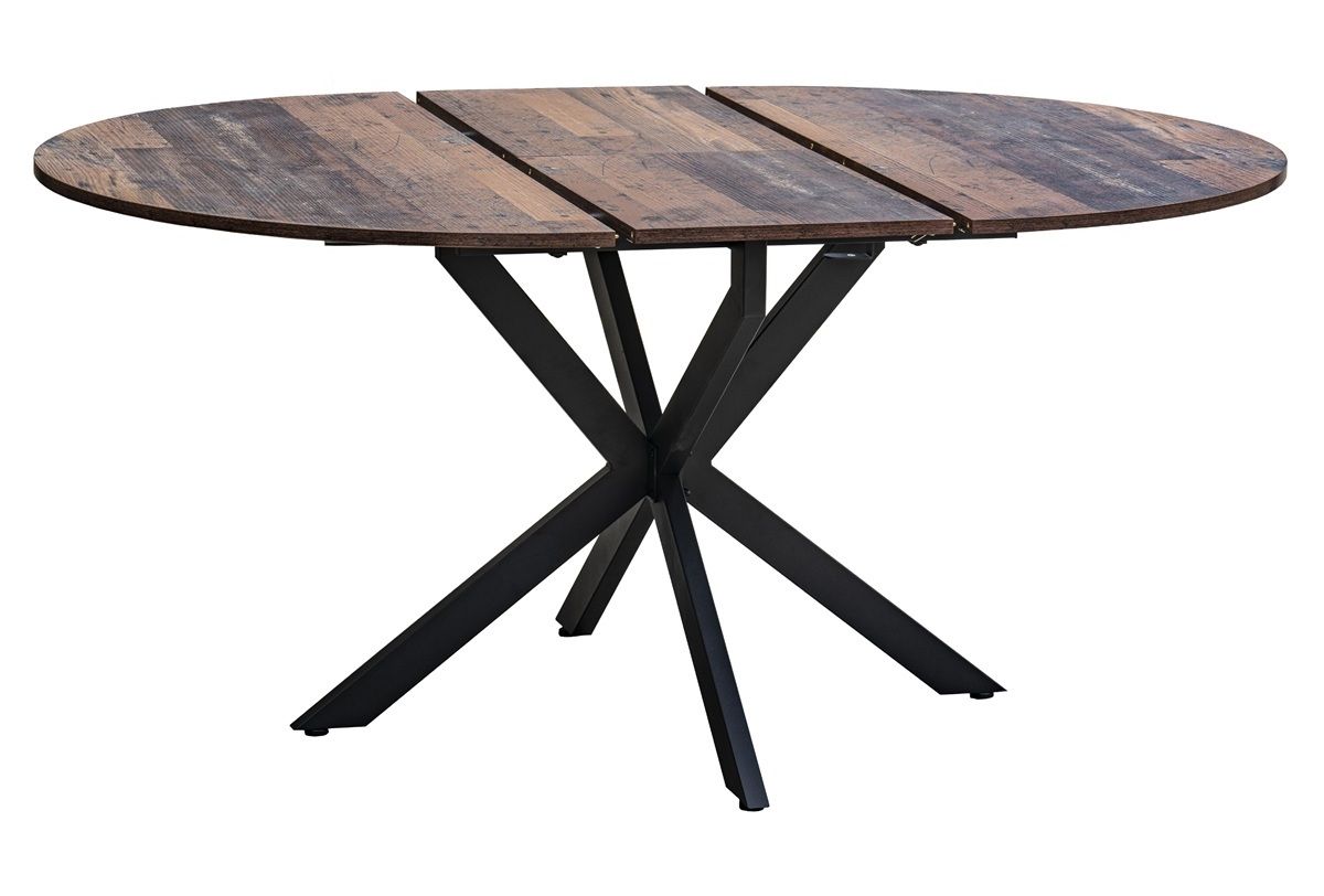 Autronic Twist DT-I1120OLW2 Jídelní stůl rozkládací 120-160x120 cm, staré dřevo - galéria #3