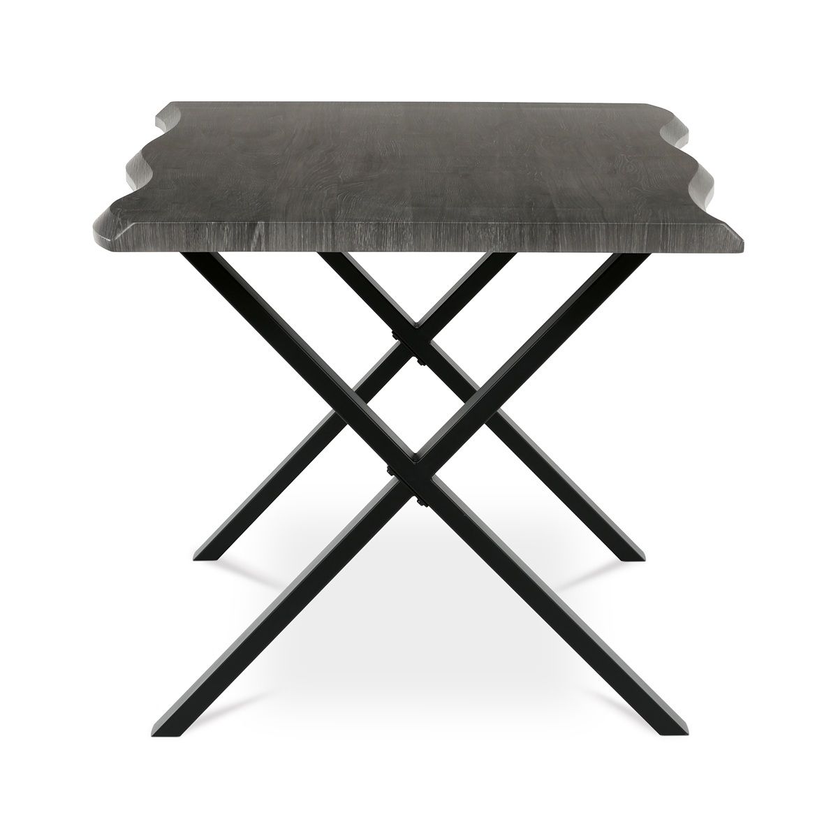 Autronic Twist HT-F4316GREY Jídelní stůl 160x90 cm, šedý dub - galéria #4