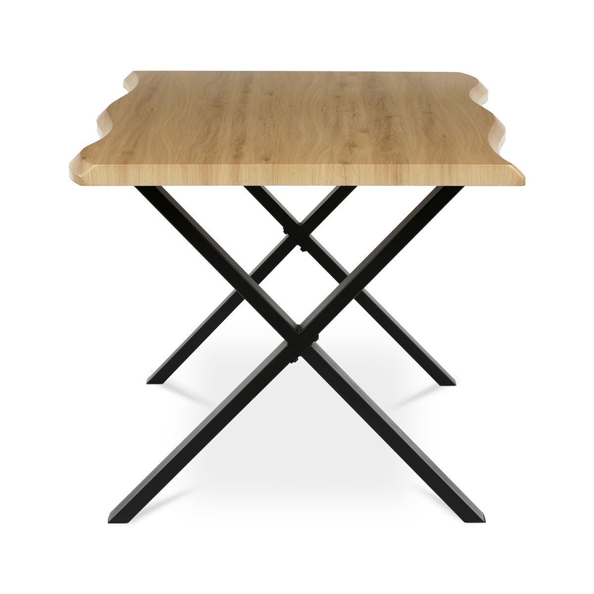 Autronic Twist HT-F4318OAK Jídelní stůl 180x90 cm, divoký dub - galéria #2