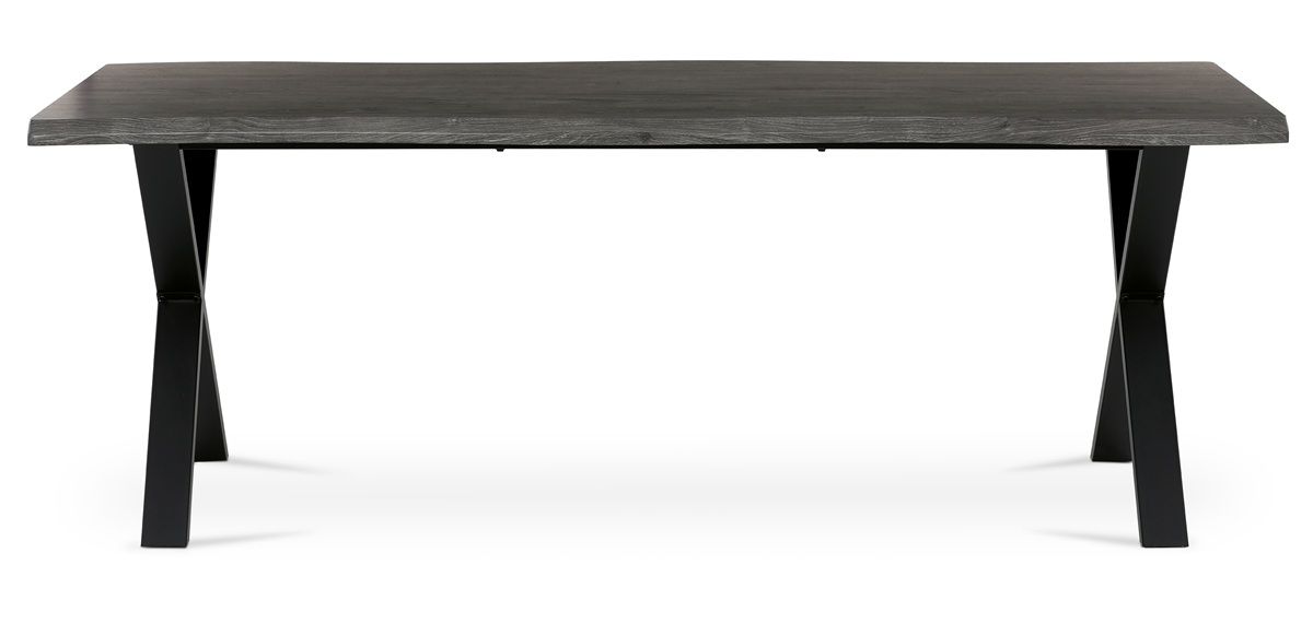 Autronic Twist HT-F4321GREY Jídelní stůl 210x100 cm, šedý dub - galéria #5