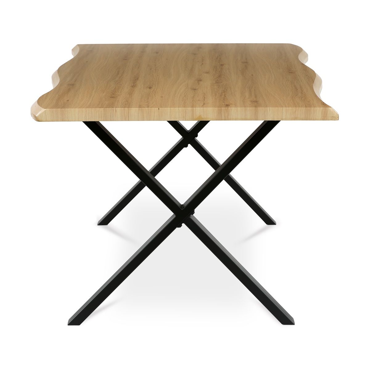 Autronic Twist HT-F4321OAK Jídelní stůl 210x100 cm, divoký dub - galéria #4