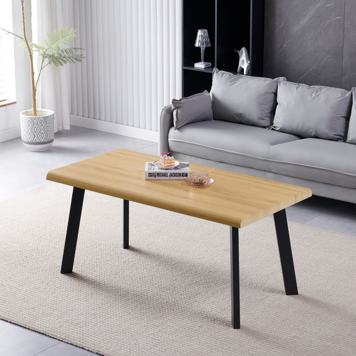 Autronic Ethereal CT-F4512OLW Konferenčný stolík, 120 × 60 cm, divoký dub - galéria #1