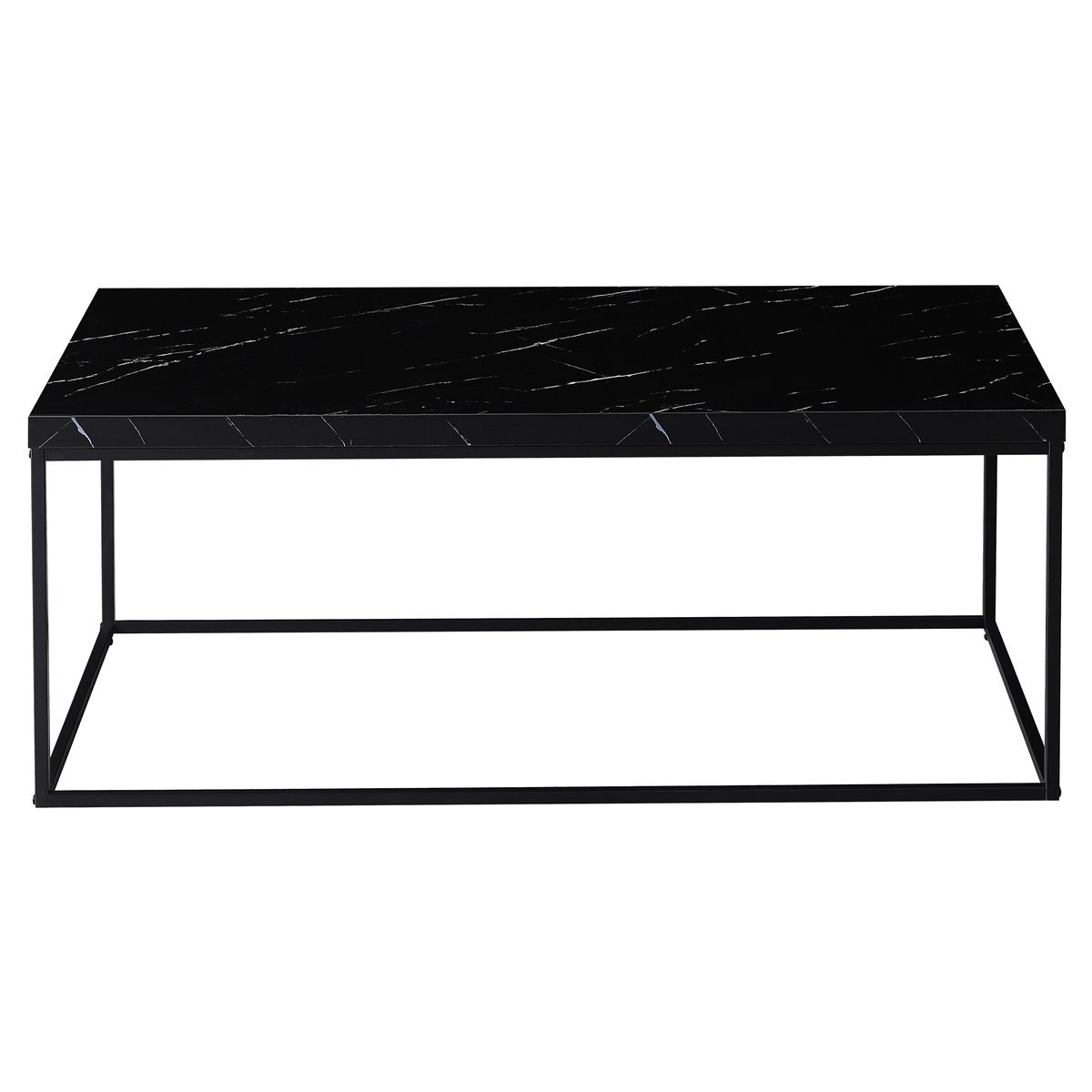 Autronic Fado CT-V2011BK Konferenčný stolík 110x60 cm, mramor, čierny - galéria #3