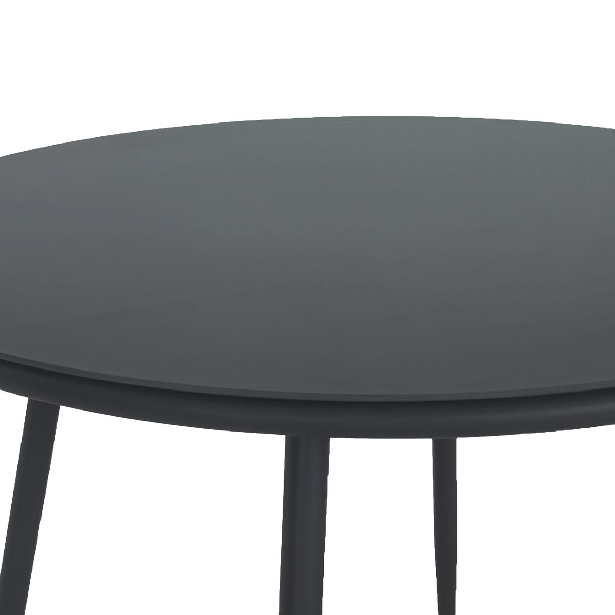 Autronic Minimal AZT-L1352GREY Záhradný stôl 90x90 cm, kov, tvrdené sklo, sivá - galéria #3