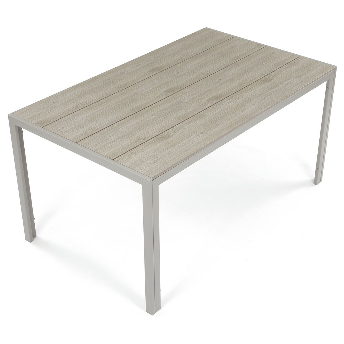Autronic Minimal AZT-S1215CRM Záhradný stôl 150x89 cm, kov, béžová - galéria #2