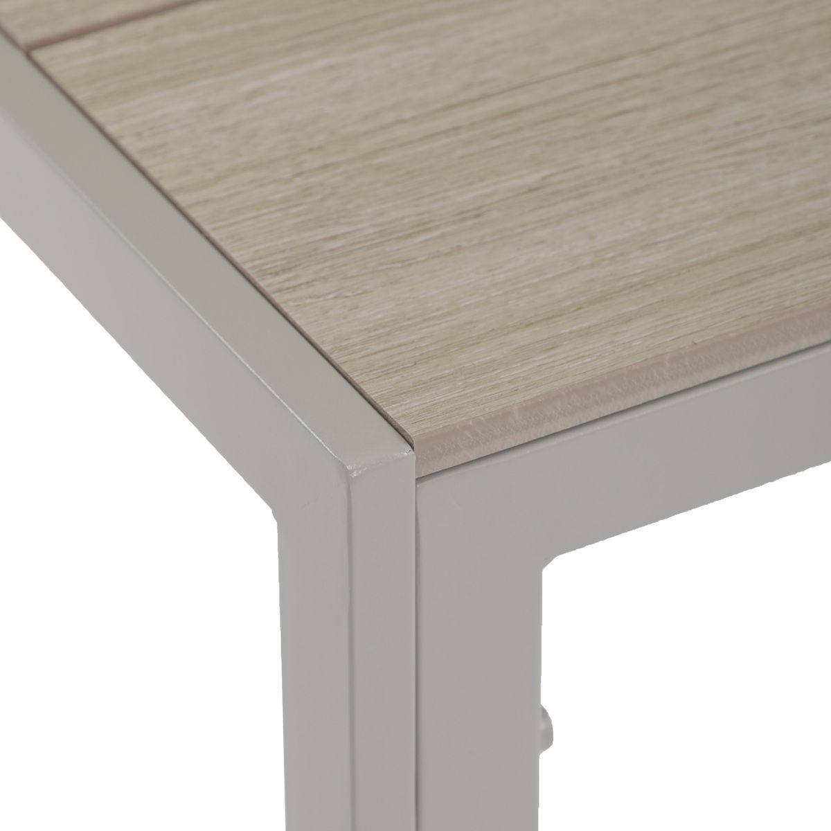 Autronic Minimal AZT-S1215CRM Záhradný stôl 150x89 cm, kov, béžová - galéria #5