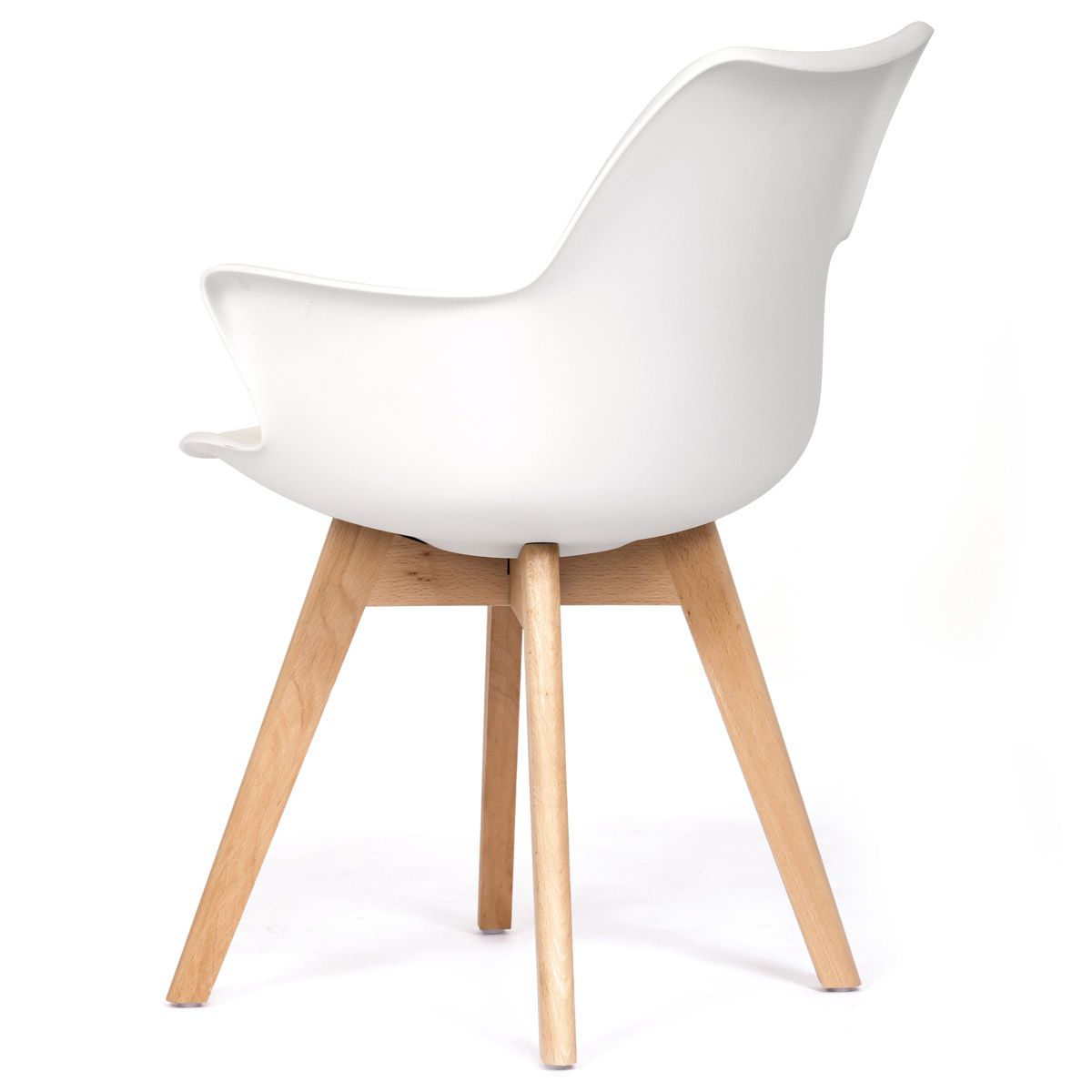 Autronic Ambient CT-771WT Jedálenská stolička, hladká ekokoža, plast, bílá - galéria #1