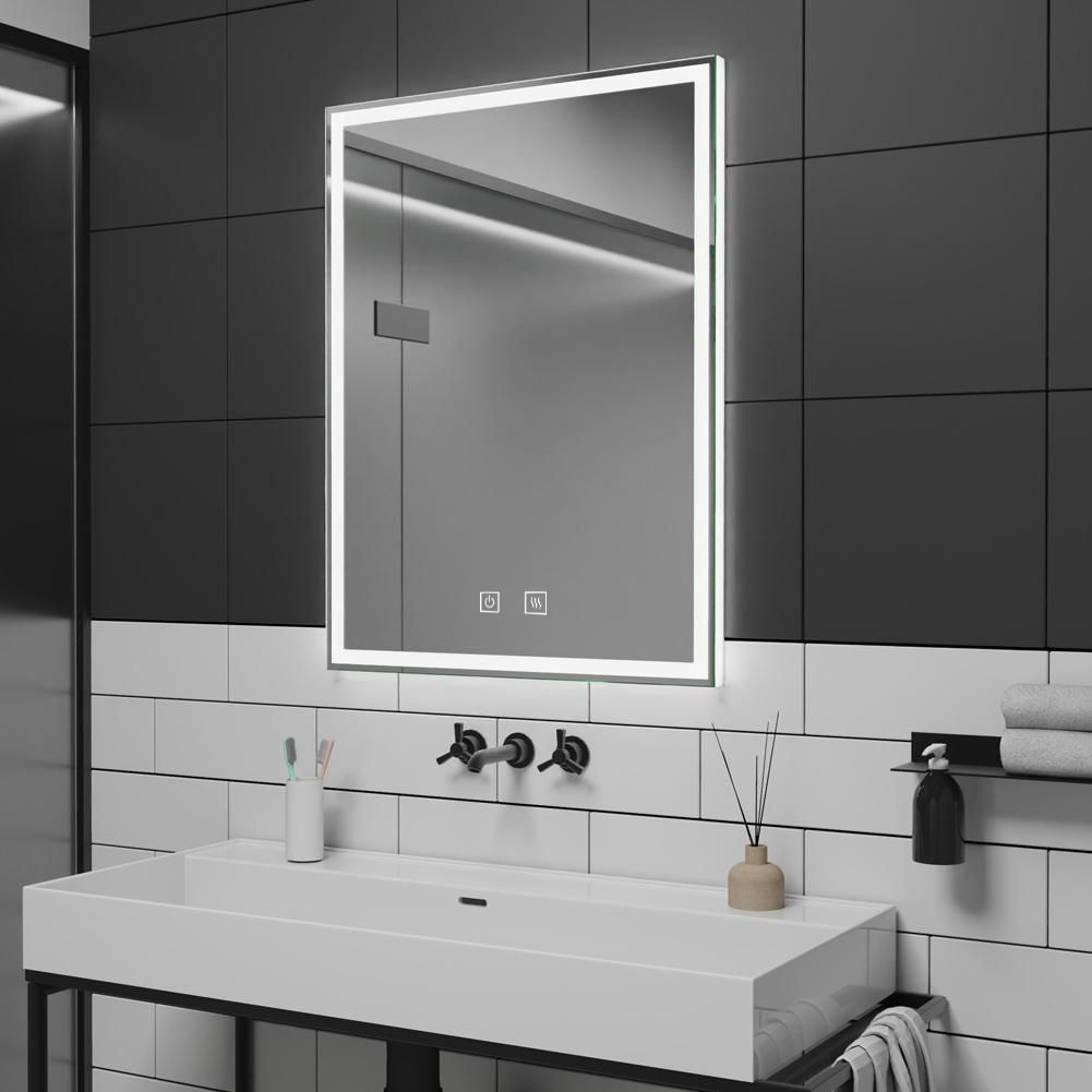 kielle Idolio Zrkadlo s LED osvetlením a vyhrievaním, 60x80 cm 50324001 - galéria #1