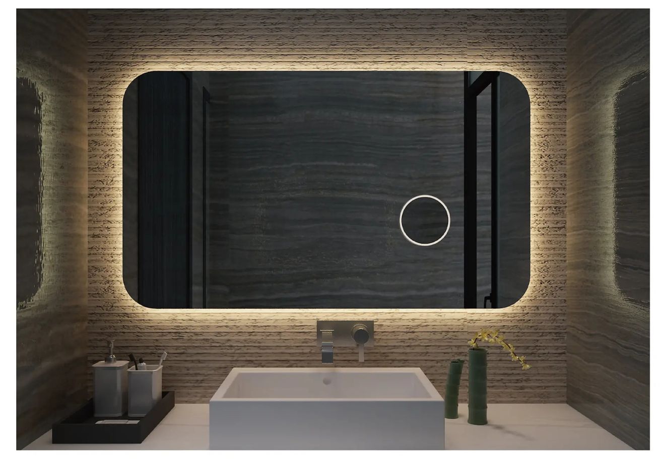 kielle Idolio Zrkadlo 100 x 70 cm s LED osvetlením a vyhrievaním 50324031 - galéria #2